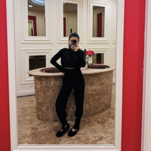 纯羊绒微锥束脚针织裤 轻松实现一秒摩登出门穿搭 TOWN自制 TANG