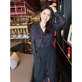 TOWN 自制透气亚麻衬衫 及简随性休闲文艺气质长袖 TANG 衬衫 女夏