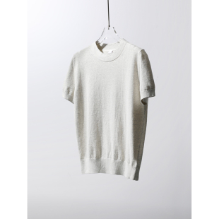 TOWN 针织衫 0压感弹力针织棉 百搭时髦半高圆领短袖 TANG