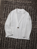 TOWN 自制 叠穿万金油 TANG 刚需单品天然汉麻一粒扣廓形西装 外套