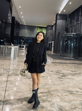 TANG TOWN 自制重工“垂挺抗皱有骨感”精纺羊毛OL西装外套女春夏