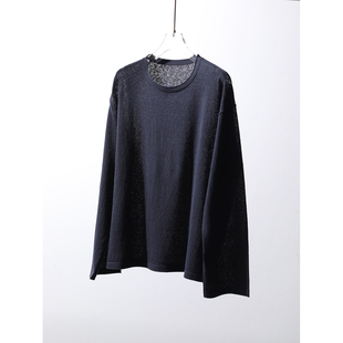 呼吸感轻薄干爽全亚麻 TANG TOWN 春夏刚需 T恤 随性圆领针织套衫