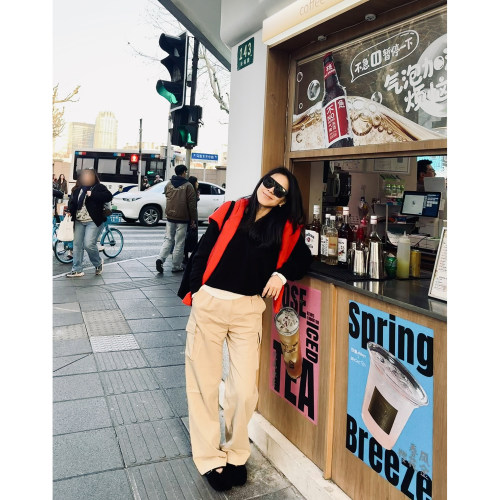 TANG TOWN 春夏自制轻松凹出时髦街头造型 汉麻棉工装裤休闲裤子