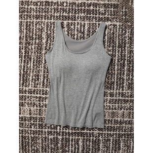 TOWN 贴心暖融 糯叽叽 粘纤 高弹固定杯打底背心 柔软山羊绒 TANG