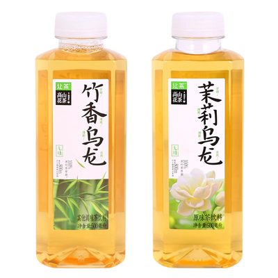 让茶高山花茶竹香乌龙无糖茶饮料原叶萃取即饮茉莉乌龙茶500ml