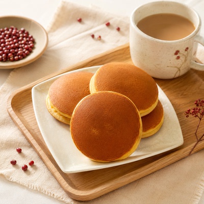 六合信红豆味夹心铜锣烧即食