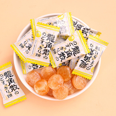 日本进口原装龙角散蜂蜜柠檬生姜味润喉糖果零食小吃69.3g