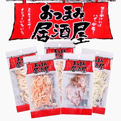 华园居酒屋零食小吃日式手撕烤鱿鱼丝墨鱼片即食海鲜鱼干货下酒菜