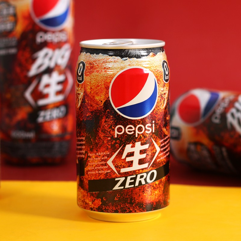 日本进口pepsi百事生可乐无糖零度可乐夏日汽水碳酸饮料易拉罐装