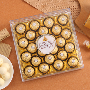 费列罗巧克力榛果仁零食24粒礼盒装喜糖送女友生日伴手礼物年货