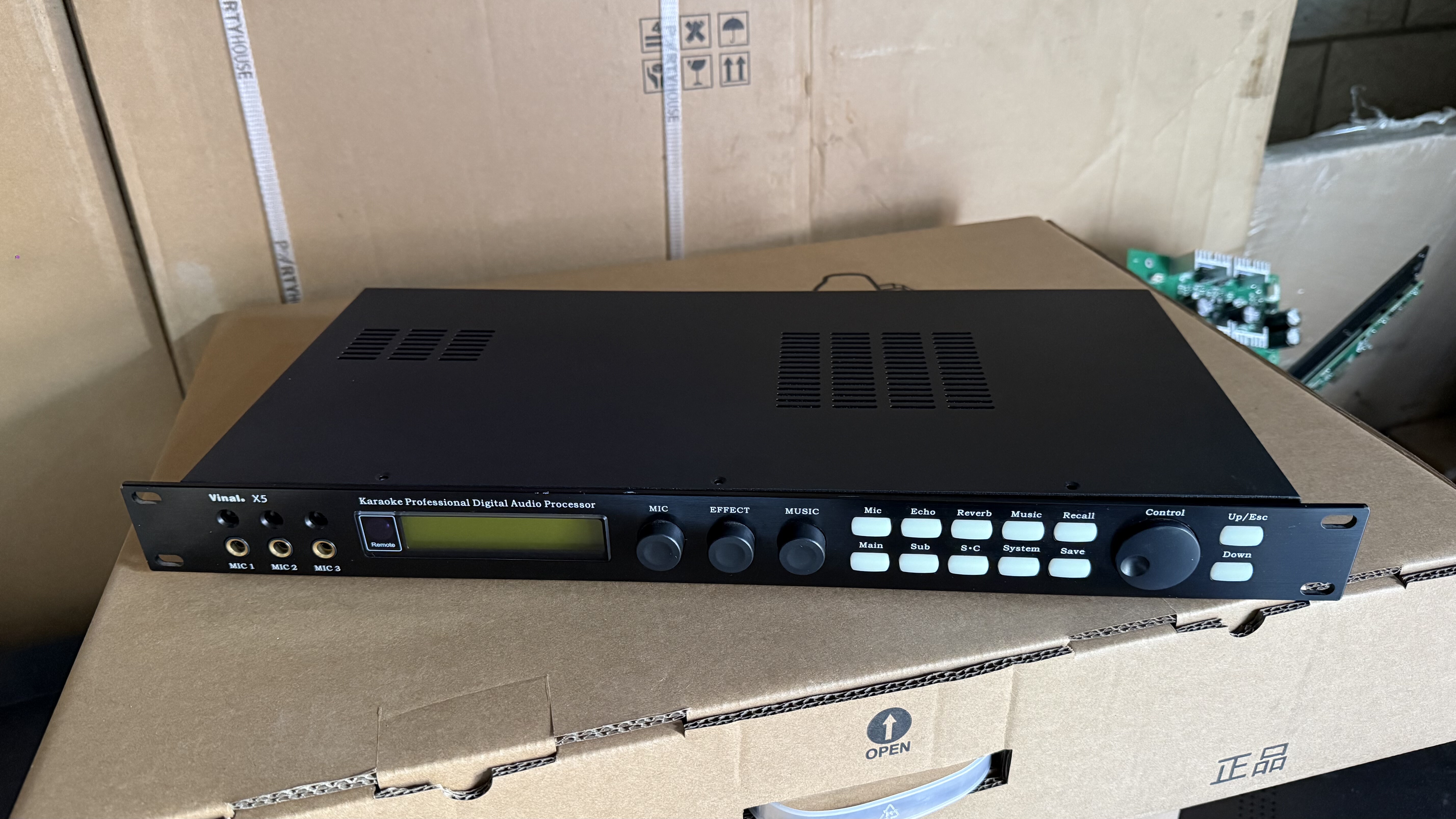 二手正品韵乐X5前级效果器原装无修功能完好成色新数字混响防啸叫