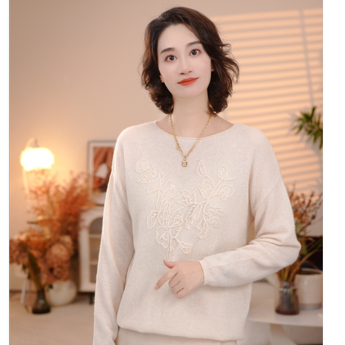 100%山羊绒女衫气质软糯显贵可打底外穿保暖时尚百搭正品279312