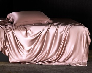 真丝四件套重磅纯色100%桑蚕丝床单丝绸被套高端定制真丝床上用品