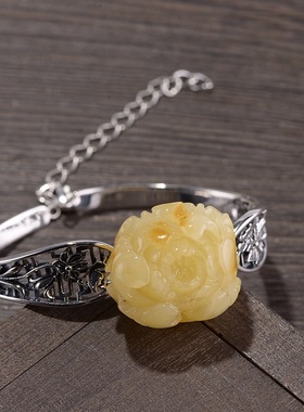 天然蜜蜡复古做旧民族风手环