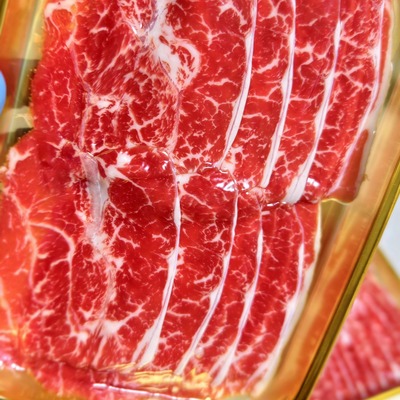 阿根廷1920安格斯谷饲板腱原切肥牛片涮火锅烤肉片寿喜烧牛肉卷