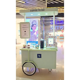 商业促销售卖花车门店引流展示架活动装饰小推车广告品牌宣传车