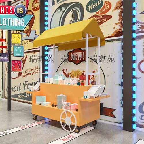 展示架户外摊位小推车商品促销台