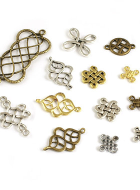 DIY复古合金 饰品配件 耳环配件 首饰配饰 装饰连接 中国结 2724