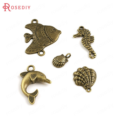 复古挂坠贝壳合金饰品