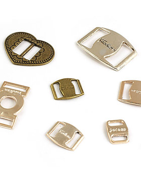 DIY材料 合金配件 手工连接 接扣 桃心8字 槽宽 腰带8字扣 25238