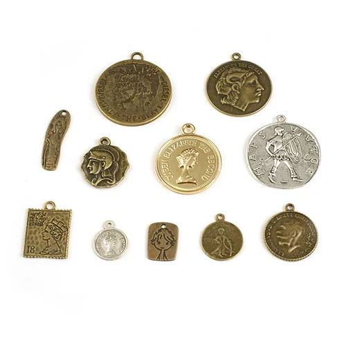 DIY Ретро Сплав Сплав Королева Странная подвеска Древняя монета королева Аватар Воин Рыцарь Аватар 19924