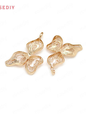 diy铜镀真金手链耳环头饰挂坠