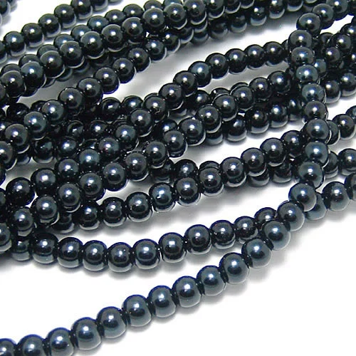 Аксессуар, аксессуары, ожерелье и браслет, цепочка, стеклянные бусины из жемчуга, 6мм