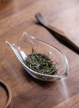玻璃茶则茶荷赏茶盒功夫茶具茶道配件日式透明茶具用品大全