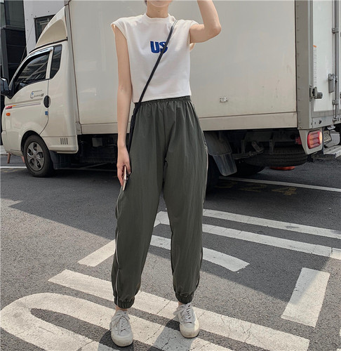 Real Price ~Hongkong Wind Letter Vest + Leggings