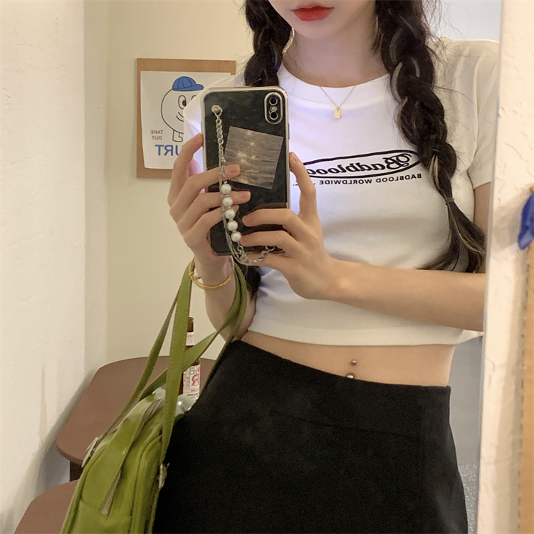 Real price short sleeve printed short T-shirt