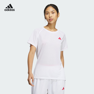 Adidas网球服阿迪达斯女子中国网球国家队上衣短袖 训练T恤IV7583