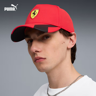Puma彪马法拉利赛车联名款运动帽休闲户外棒球帽遮阳帽子男026891