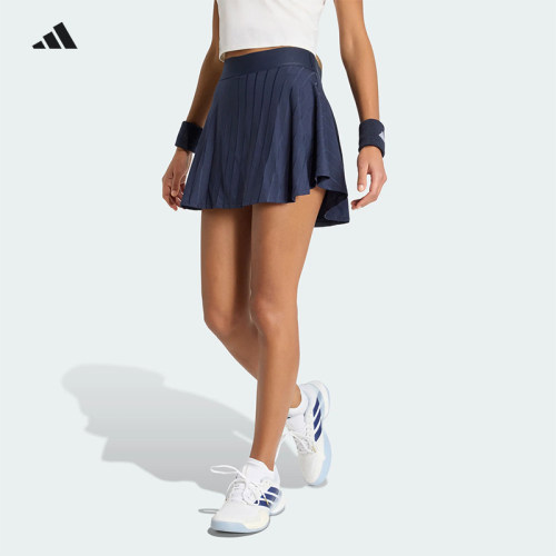 Adidas网球服女26法网王欣瑜同款网球裙运动短裙内置底裤KA1596