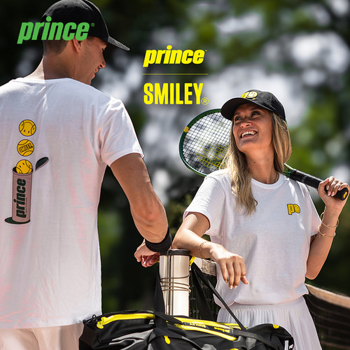 王子网球服26新款PRINCE X SMILEY笑脸联名款男女同款T恤短袖上衣