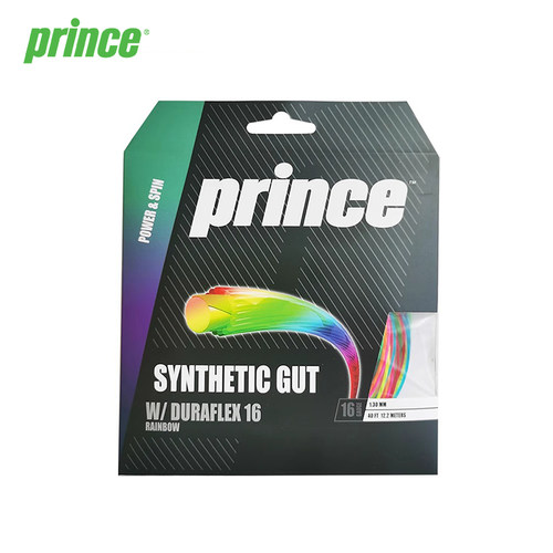 Prince王子彩虹网球线Synthetic gut Rainbow复合弹力彩色训练线