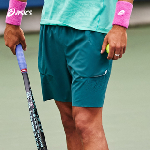 ASICS亚瑟士网球服男26新款澳网穆塞蒂透气网球运动短裤2041A389