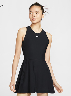 Nike耐克网球连衣裙女夏季VICTORY DRI-FIT速干运动训练服FQ1781