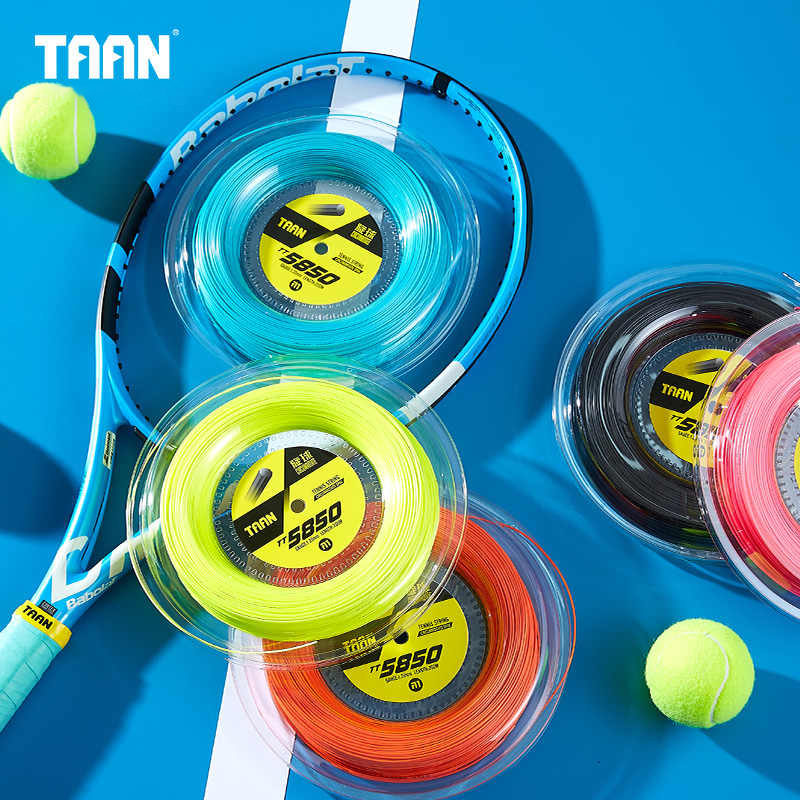 TAAN泰昂5850聚酯网球线硬线上旋线比赛训练耐用大盘200米网线