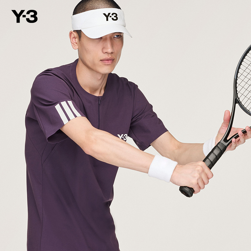 阿迪达斯Y3山本耀司联名网球短袖