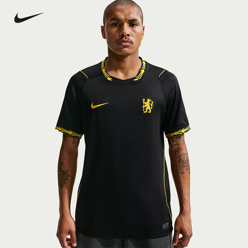 NIKE耐克足球服26/27赛季切尔西客场球迷版比赛训练速干短袖T恤男