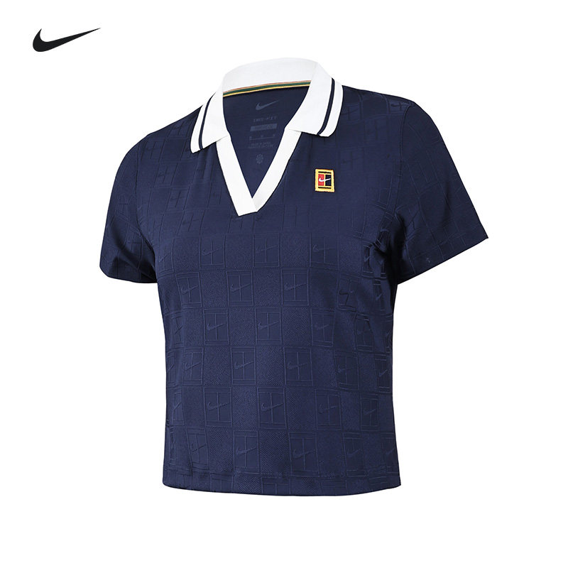 Nike耐克网球服女26年澳网新款女POLO衫短款V领上衣翻领T恤IB0773,运动/瑜伽/健身/球迷用品,网球上装,淘宝优惠券,粉丝福利购,淘宝优惠卷