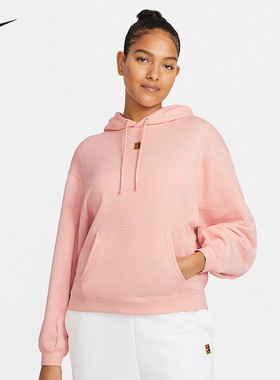 Nike耐克网球外套女子春季新款卫衣套头衫休闲运动服CK8448-800