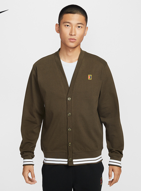 Nike耐克网球服男26年澳网新款训练运动外套V领开衫IQ3973-212