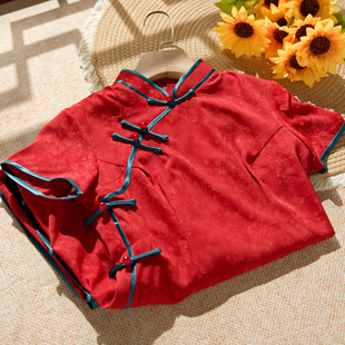 忆南栀红色旗袍2026新款今年流行的漂亮女订婚敬酒服绝美日常可穿