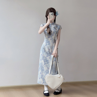 忆南栀绝美新中式改良旗袍女小个子短款夏2026新款改良民国大小姐