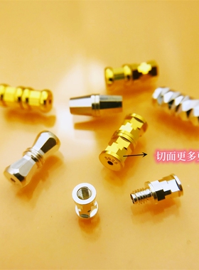 925银配件DIY螺丝扣螺纹扣头项链