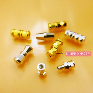 925纯银饰品穿串珍珠项链扣头螺丝拧扣手链扣子DIY配件材料螺旋扣