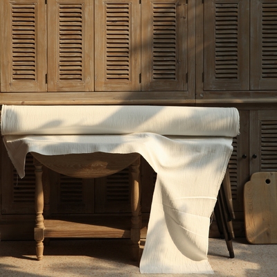 法式乡村侘寂风亚麻布艺床垫