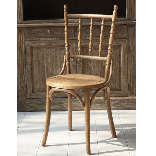 索耐特thonet 378餐椅子椅意式法式橡木实木本色手工做旧木蜡油