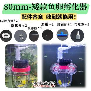 80mm矮款鱼卵孵化器三湖慈鲷鱼卵胡子大帆异型卵生鱼苗鱼繁殖窝桶